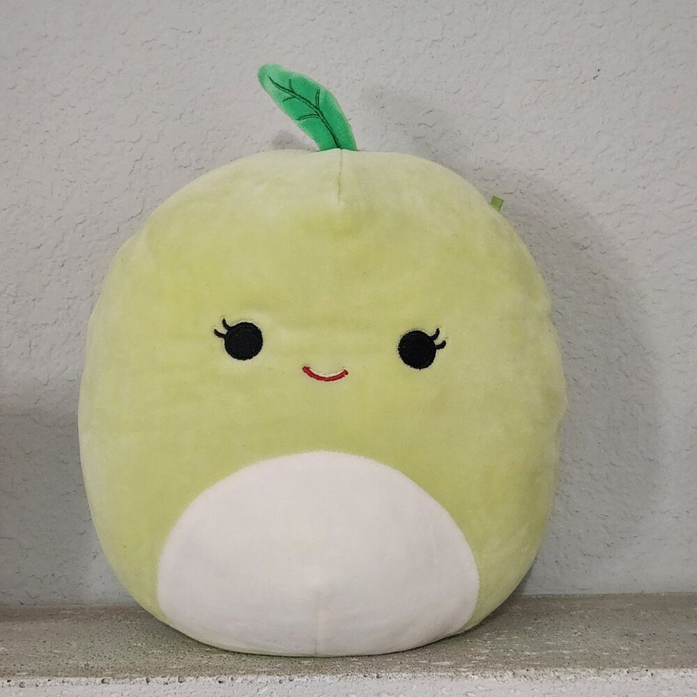 Squishmallows White Apple Plush Kellytoy Stuffed Animal Soft Toy 8" Cute